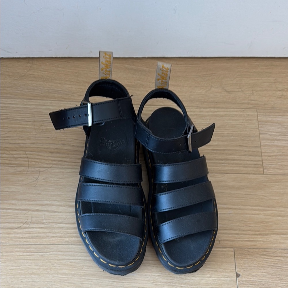 Dr. Martens Blaire Platform Black Sandals